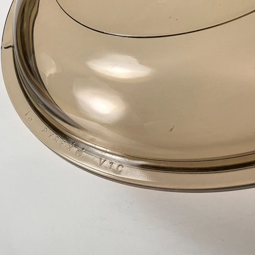 PYREX V 1 C Amber Glass 18 Lid Only Replacement Lid
